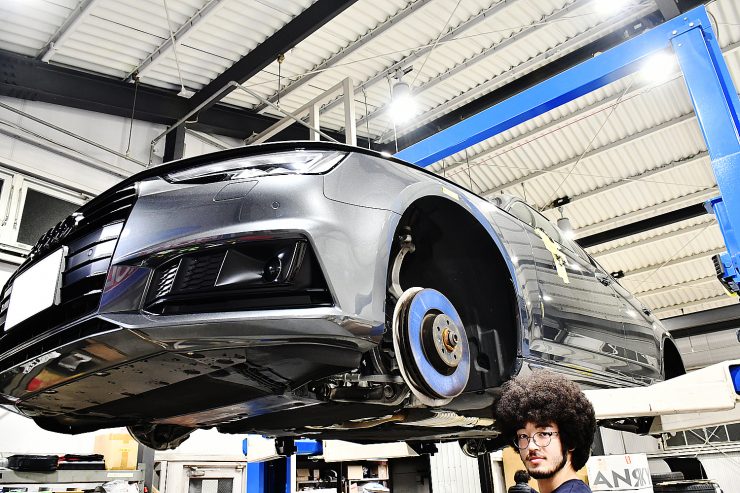 愛知　Audi アウディ　A4　カスタム　ローダウン　KW　BC-Forged BCフォージド　ラッピング　ペイント