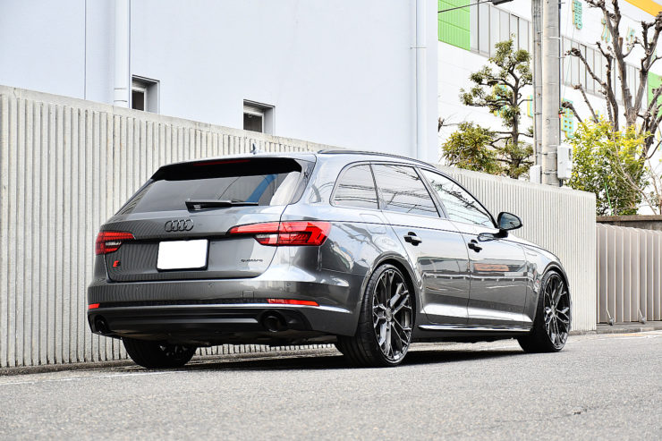 名古屋　アウディ　A4　AUDI　カスタム　BCフォージド　BC-Forged　ブラックアウト　ローダウン　KW　Ver3　アライメント
