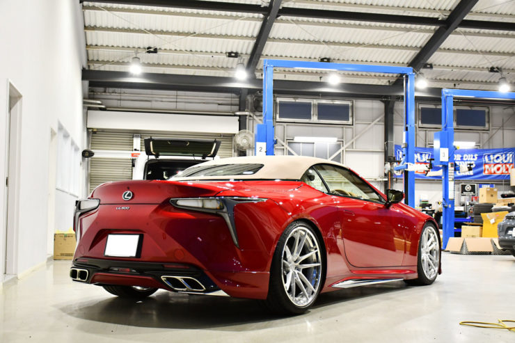 レクサス　LC500　LCコンバーチブル　アナーキー　アメ鍛　HRE　RS-R　車高調　カスタム　名古屋