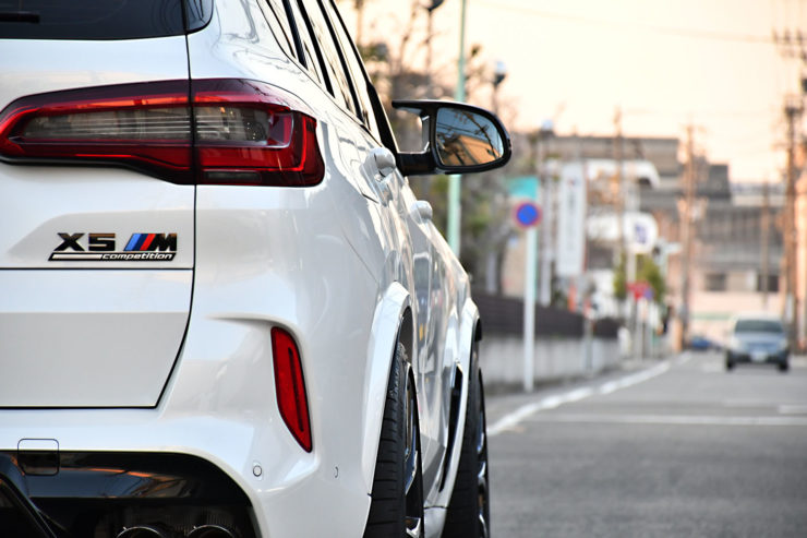 BMW　X5M　G05　ローダウン　スペーサー　低ダストブレーキパッド　カスタム　名古屋