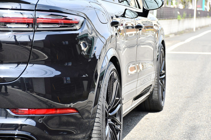 名古屋　ポルシェ　Porsche　カイエンクーペ　カスタム　Cayenne Coupe TECHART　テックアート　スペーサー　ローダウン