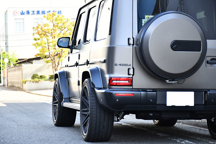 ベンツ Gクラス ゲレンデ G400 G350 ナイトパッケージ ブラックアウト プロテクションフィルム カスタム 名古屋