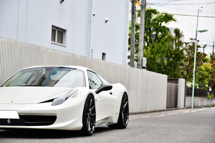 フェラーリ　458イタリア　458スパイダー　ローダウン　マフラー　ノヴィテック　VOSSEN　アメ鍛　カスタム　名古屋