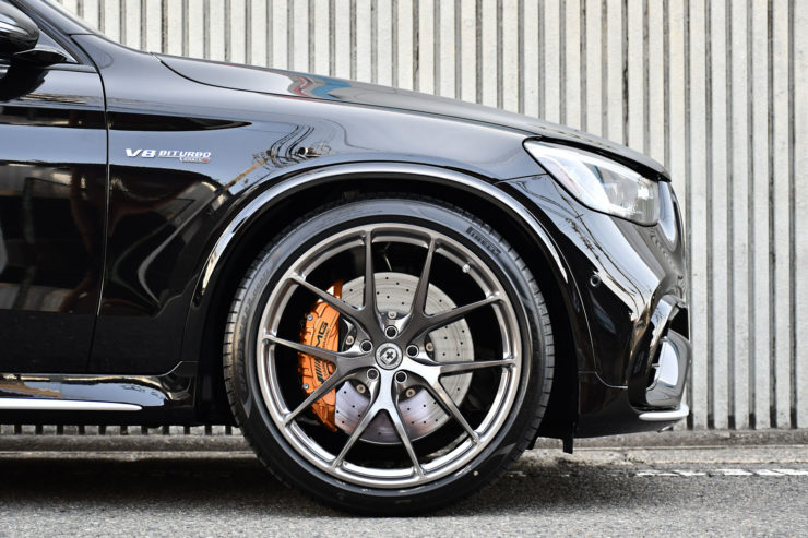 ベンツ AMG GLC63 ローダウン HRE アメ鍛 カスタム 名古屋 ブラックアウト