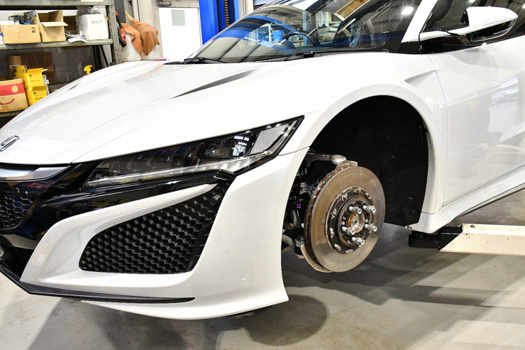 愛知　名古屋　カスタム　ホンダ　NSX　HONDA　キャリパー塗装　キャリパーペイント　シートリペア　低ダストブレーキパッド