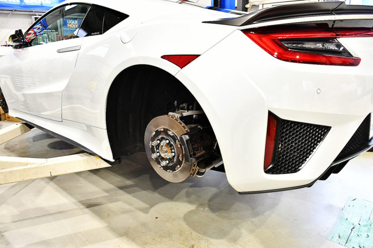 愛知　名古屋　カスタム　ホンダ　NSX　HONDA　キャリパー塗装　キャリパーペイント　シートリペア　低ダストブレーキパッド
