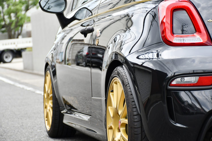 愛知　名古屋　アバルト　ABARTH　595　スコルピオーネオーロ　KW　Ver3　DV　スペーサー　カスタム　ローダウン