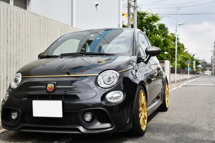 愛知　名古屋　アバルト　ABARTH　595　スコルピオーネオーロ　KW　Ver3　DV　スペーサー　カスタム　ローダウン