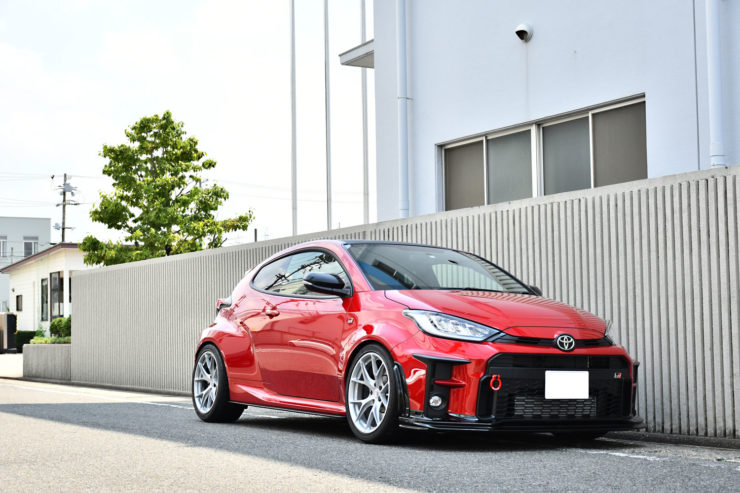 GRヤリス　トヨタ　ローダウン　車高調　KW　HRE　アメ鍛　カスタム　名古屋