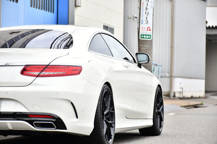 ベンツ　メルセデスベンツ　Sクーペ　S400クーペ　21インチ　ローダウン　HRE　カスタム　名古屋