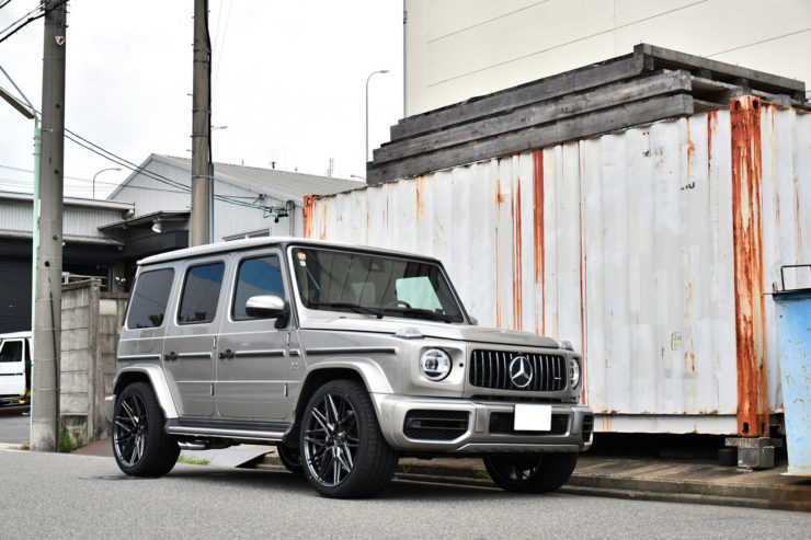 ベンツ　メルセデスベンツ　AMG　G63　Gクラス　モハーベシルバー　23インチ　ヴォッセ　ローダウン　カスタム　名古屋