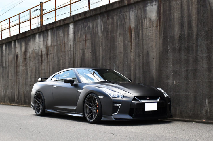 日産 GTR GT-R 35 ADV.1 アメ鍛 21インチ ローダウン カスタム 名古屋