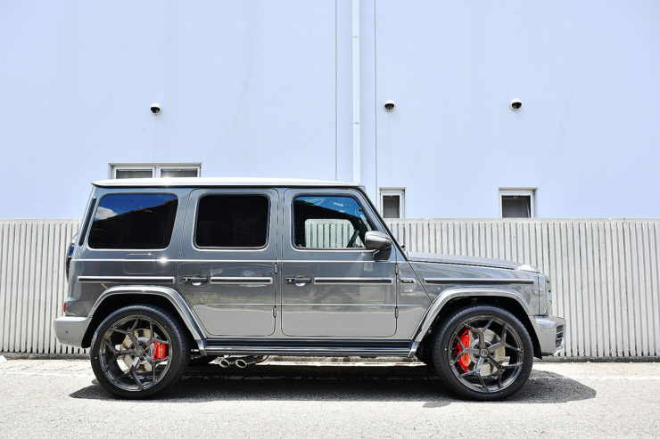 愛知県　名古屋　W463A　G63　ゲレンデ　カスタム　BCフォージド　ホイール　ローダウン　低ダストブレーキパッド　ブラックアウト　ラッピング