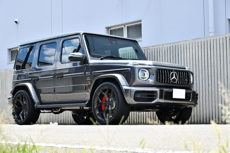 愛知県　名古屋　W463A　G63　ゲレンデ　カスタム　BCフォージド　ホイール　ローダウン　低ダストブレーキパッド　ブラックアウト　ラッピング