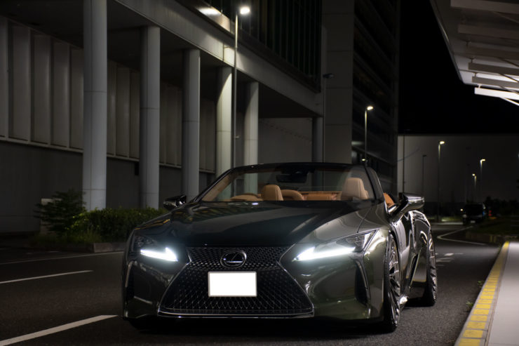 レクサス LC500 LC500コンバーチブル ローダウン 車高調 22インチ 1221 アメ鍛 カスタム 名古屋