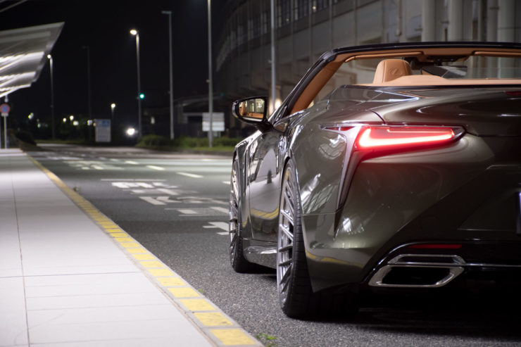 レクサス LC500 ローダウン 車高調 22インチ アメ鍛 1221 カスタム 名古屋