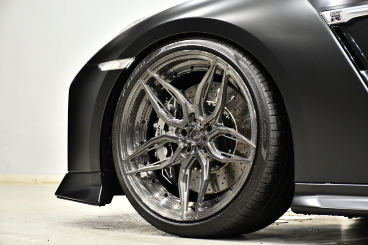 日産　GTR　キャリパーペイント　ローダウン　アメ鍛　21インチ　ホイール　ADV.1　カスタム　名古屋