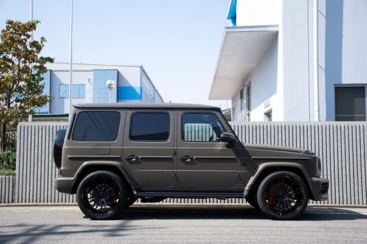 ベンツ　AMG　Gクラス　G63　マヌファクトゥーアエディション　マットブラック　23インチ　ホイール　ローダウン　カスタム　名古屋