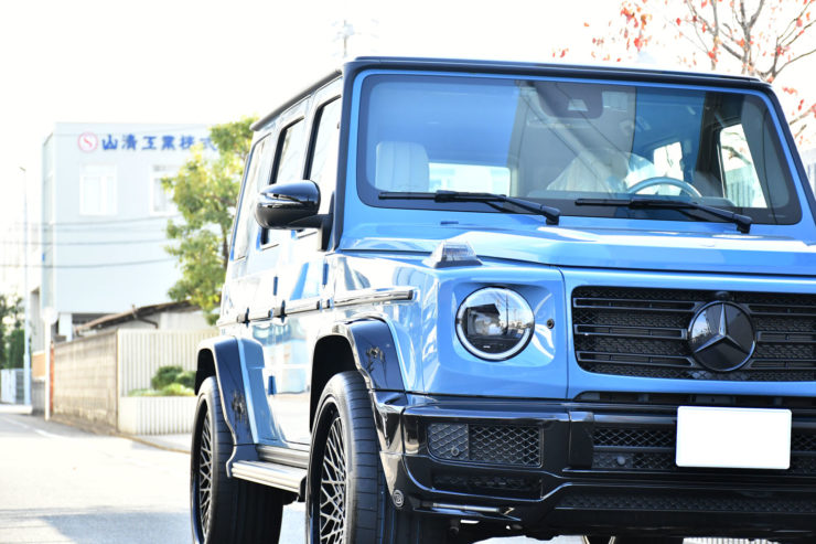 ベンツ　Gクラス　ゲレンデ　HRE　24インチ　アメ鍛　ブラバス　クリアガラス　カスタム　名古屋
