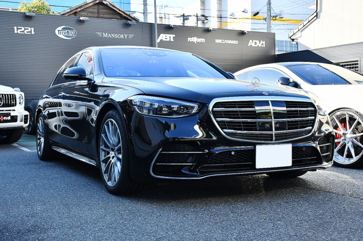 愛知県　名古屋　W223　ベンツ　低ダストブレーキパッド　iid プロジェクトミュー　S400d　S500　パッド交換