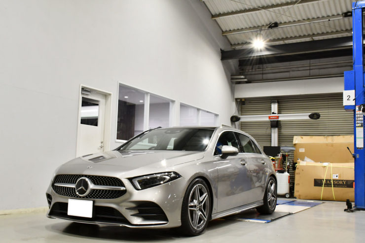 メルセデスベンツ W177 A200d クリアガラス ローダウン ダウンサス カスタム 名古屋