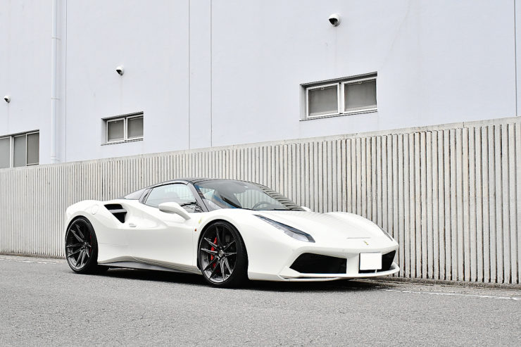 愛知県　名古屋　フェラーリ　FERRARI　488　Spider　スパイダー　カスタム　ローダウン　ノビテック　1221　ホイール