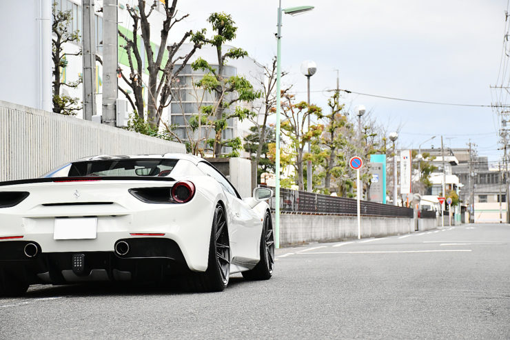 愛知県　名古屋　フェラーリ　FERRARI　488　Spider　スパイダー　カスタム　ローダウン　ノビテック　1221　ホイール