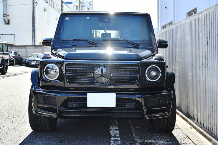 愛知県　名古屋　Gクラス　ゲレンデ　W463A　ベンツ　カスタム　ブラバス　BRABUS　AMG　フロントリップ　１２２１　ローダウン　デイライト　G400d