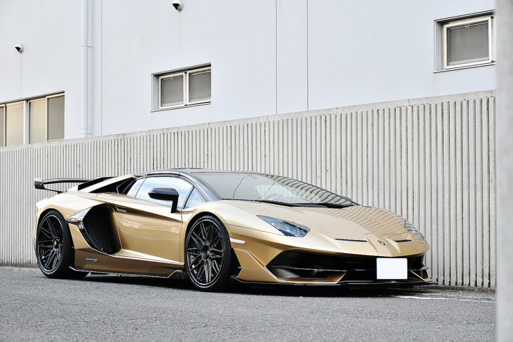 愛知県　名古屋　ランボルギーニ　アヴェンタドール　SVJ　Lamborghini Aventador ADV.1 wheels カスタム　ローダウン