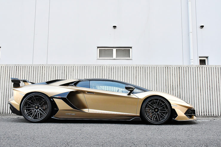 愛知県　名古屋　ランボルギーニ　アヴェンタドール　SVJ　Lamborghini Aventador ADV.1 wheels カスタム　ローダウン