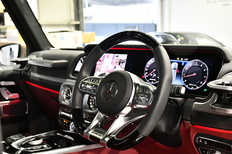 ベンツ　AMG　G63　W464　Gクラス　ゲレンデ　クリアガラス　トラバーチンベージュ　マヌファクトゥーアプログラム　カスタム　名古屋