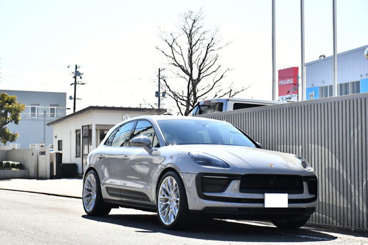 ポルシェ　マカン　HRE　アメ鍛　BCレーシング　車高調　ローダウン　カスタム　名古屋