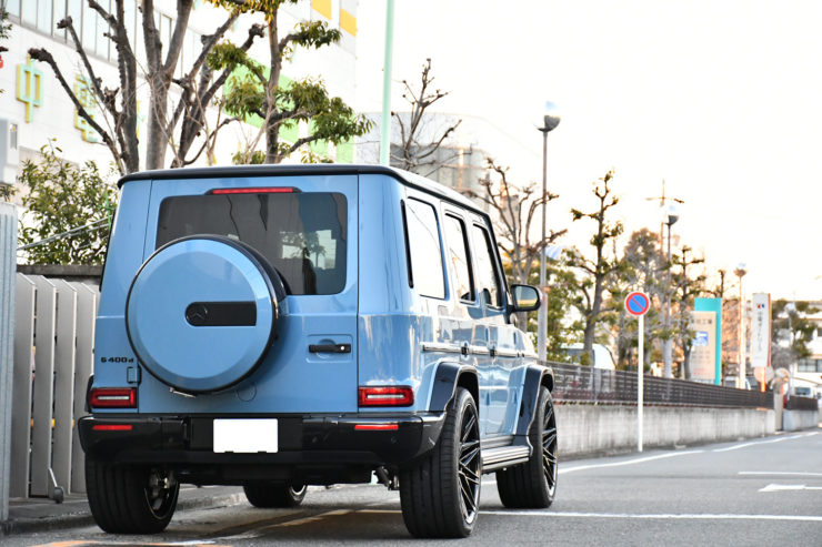 ベンツ Gクラス G400d W463A ゲレンデ ブラックアウト 電動ステップ 23インチ カスタム 名古屋