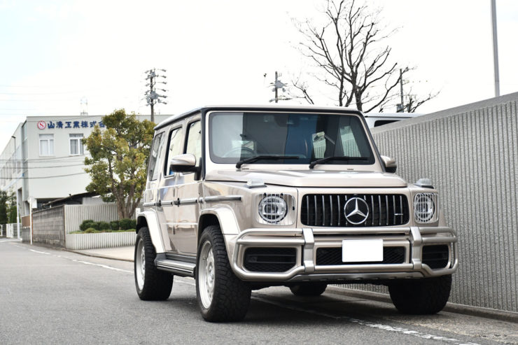 ベンツ　AMG　G63　ゲレンデ　Gクラス　トラバーチンベージュ　スティルメイド　アメ鍛　カスタム　名古屋