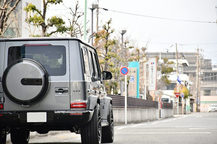 愛知県 名古屋 Gクラス ゲレンデ W463A カスタム ホイール 23インチ 1221 ブラバス BRABUS ペイント ローダウン アンビエント