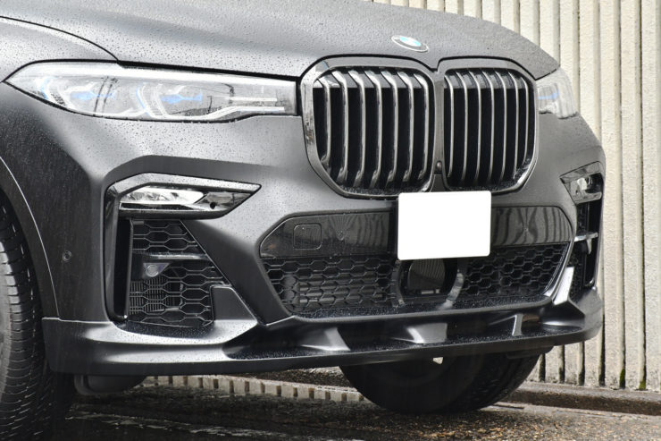 愛知県　名古屋市　BMW　G07　X7　3Ddesign 3Dデザイン　マットブラック　フロントリップ　カスタム　スペーサー
