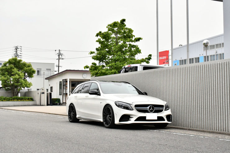 ベンツ　AMG　C43　Cクラス　W205　ローダウン　スペーサー　KW　HAS　カスタム　名古屋
