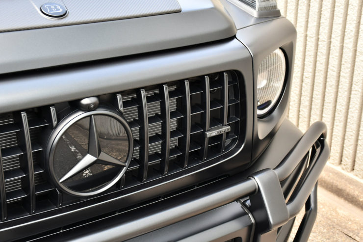 ベンツ　AMG　G63　W463A　ブラバス　ブラッシュガード　バンパーガード　マットブラック　エンブレムペイント　ブラックアウト　カスタム　名古屋