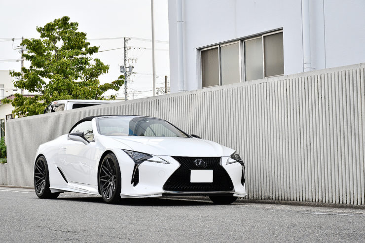 愛知県　名古屋市　レクサス　LC500　コンバーチブル　カスタム　BCフォージド　ホイール　ローダウン　LEXUS