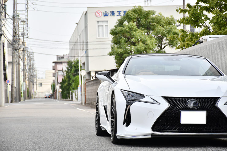 愛知県　名古屋市　レクサス　LC500　コンバーチブル　カスタム　BCフォージド　ホイール　ローダウン　LEXUS