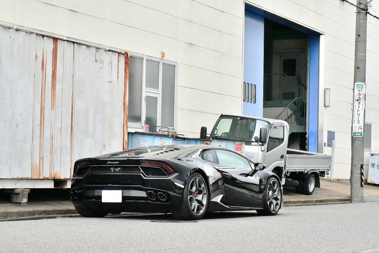 愛知県 名古屋 ウラカン カスタム ランボルギーニ Huracan Lamborghini ローダウン スペーサー マフラー