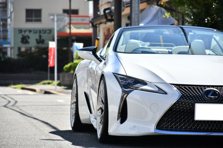 レクサス　LC500　LC500コンバーチブル　RSR　車高調　1221　アメ鍛　22インチ　ホイール　カスタム　名古屋