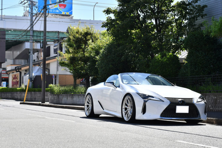 レクサス　LC500　LC500コンバーチブル　ローダウン　車高調　RSR　1221　アメ鍛　カスタム　名古屋