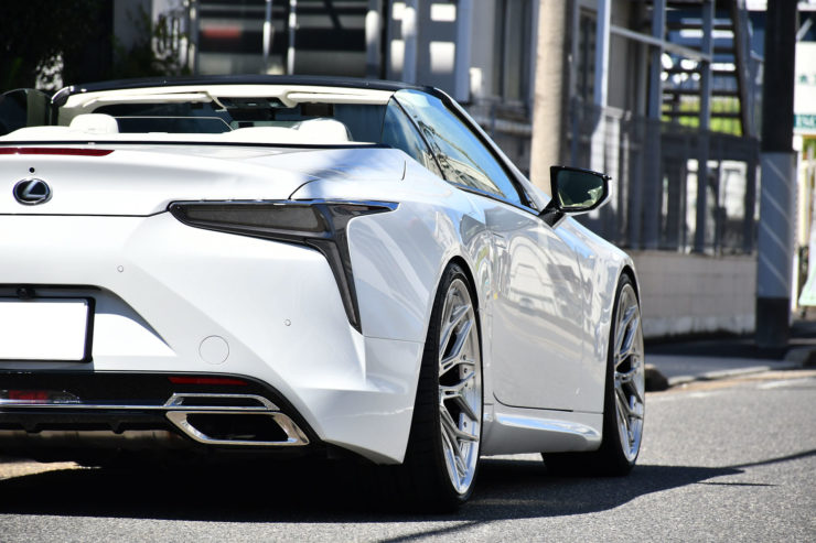 レクサス　LC500　LC500コンバーチブル　ホイール　ローダウン　22インチ　アメ鍛　1221　カスタム　名古屋