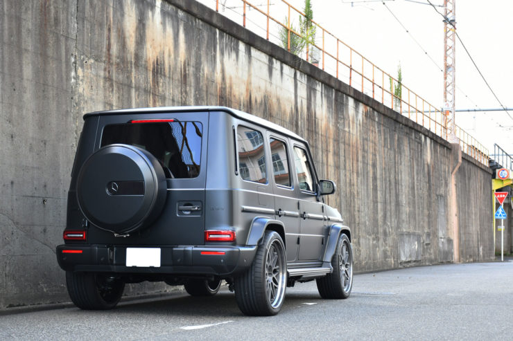 ベンツ　AMG　Gクラス　ゲレンデ　W463A　マットブラック　ナイトパッケージ　ローダウン　マフラー　ブラバス　HRE　アメ鍛　ホイール　24インチ　カスタム　名古屋