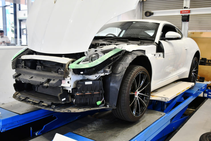 愛知県　名古屋　ジャガー　F-Type　Fタイプ　ローダウン　ホイール　21インチ　カスタム　ラッピング　ペイント　ブラックアウト　VOSSEN　ヴォッセ　デイライト