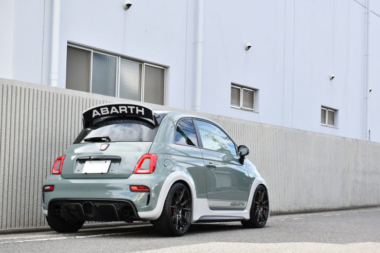 アバルト 695 アニヴェルサリオ ローダウン KW 車高調 BCフォージド 18インチ カスタム 名古屋