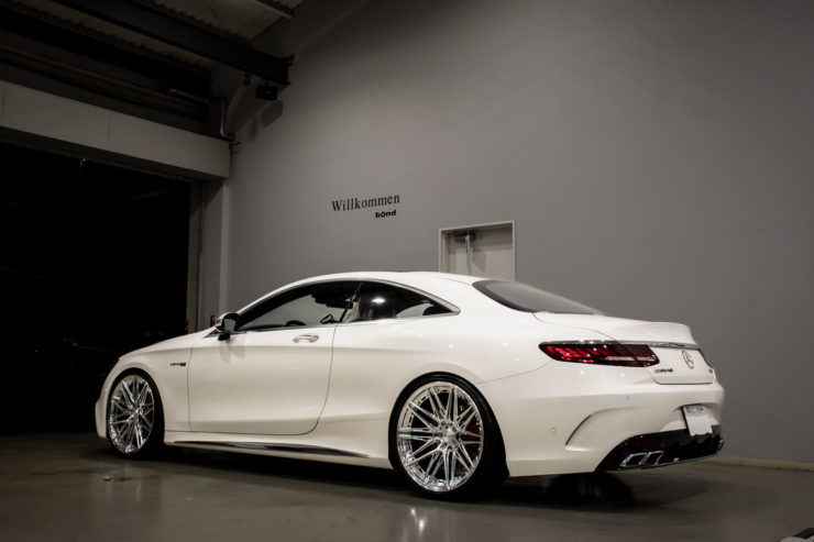 ベンツ　AMG　Sクーペ　S63　ローダウン　1221　ホイール　アメ鍛　カスタム　名古屋