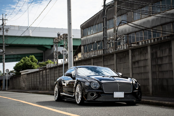 ベントレー　コンチネンタルGT　ローダウン　ロワリング　22インチ　ホイール　AL13　アメ鍛　カスタム　名古屋
