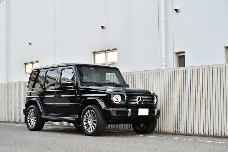 愛知県　名古屋　W463A　G550 カスタム　ヒッチ　取り付け　スペーサー　プロテクションフィルム　電動サイドステップ